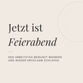 Jetzt ist Feierabend