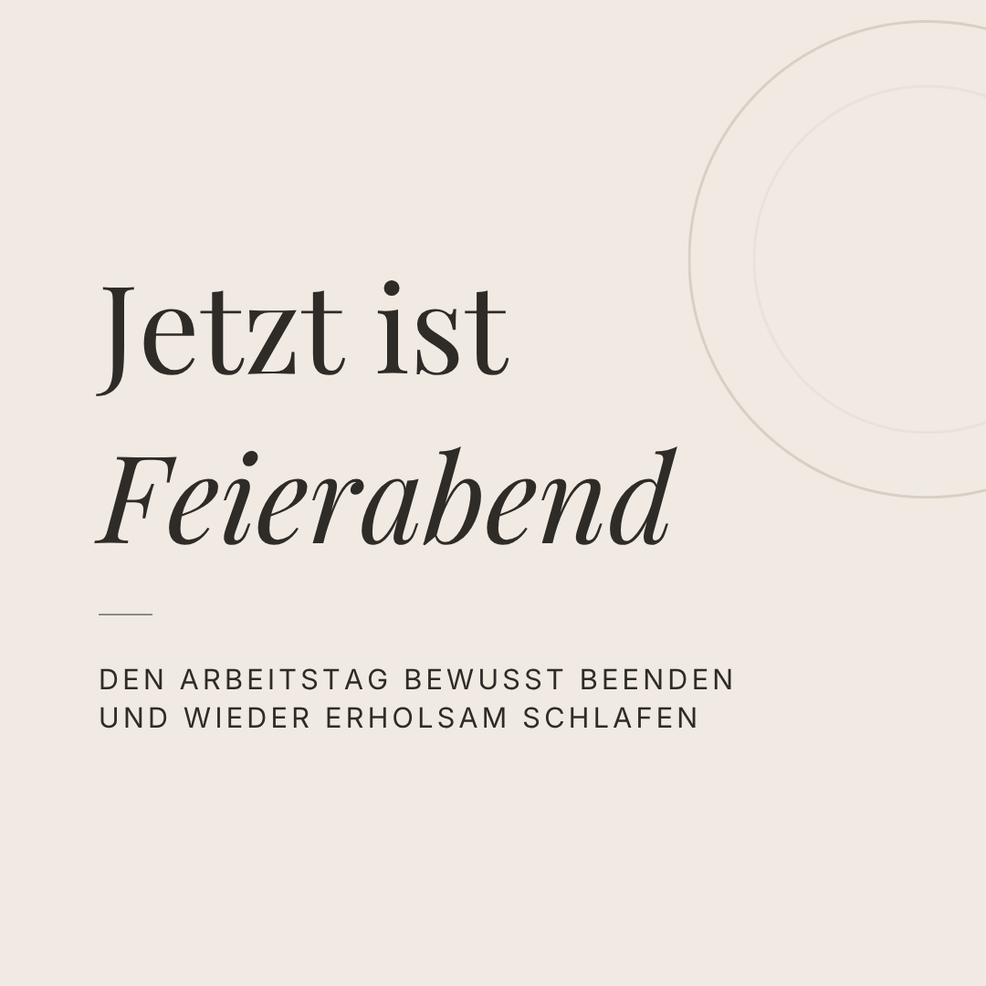 Jetzt ist Feierabend