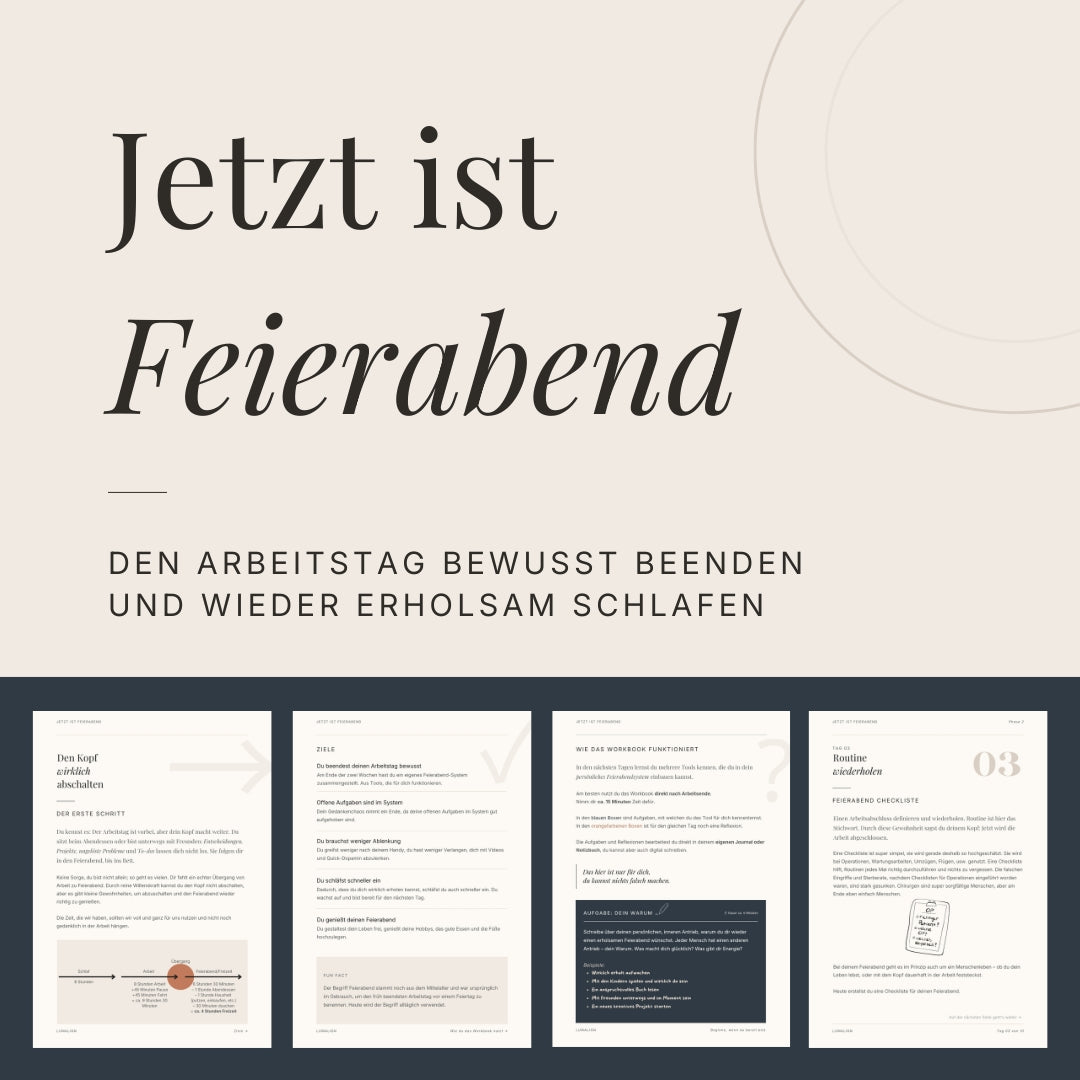 Jetzt ist Feierabend